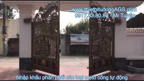 Cung cấp lắp đặt motor cổng nhôm đúc tự động - Mr Tuyến - 0917 83 80 80