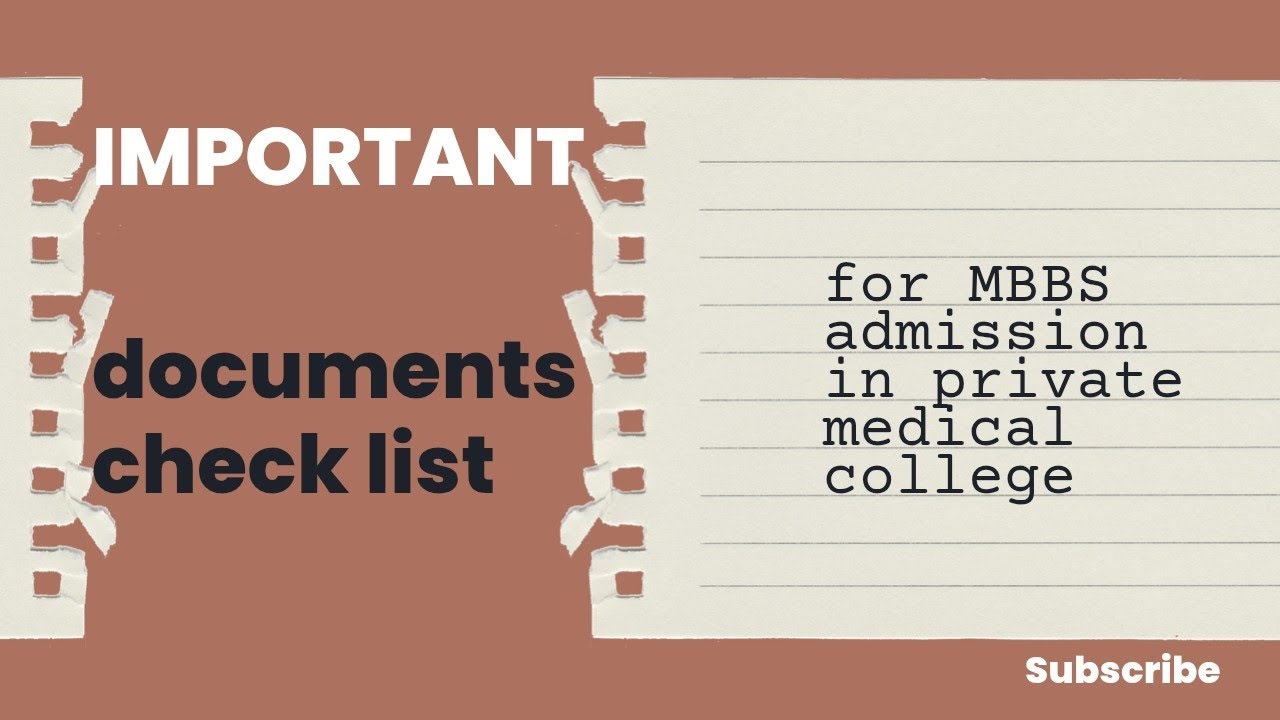 Check ✅ for mbbs admission process in private medical college 