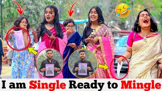 I am Single Ready to Mingle Prank 😂 | Hilarious Reaction 🤣 | @gmasstv