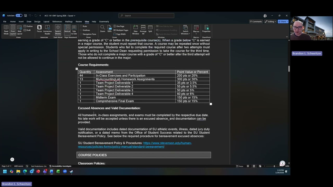 Введение и обзор курса ACC 141