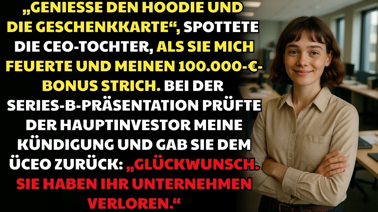 Von Der CEO-Tochter Gefeuert, Enthüllte Ich Eine Klausel, Die Ihren 50-Mio.-€-Deal Zerstörte ♟️