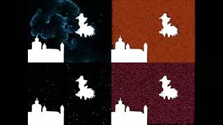 Bad apple but it's 4 types of neural cellular automata