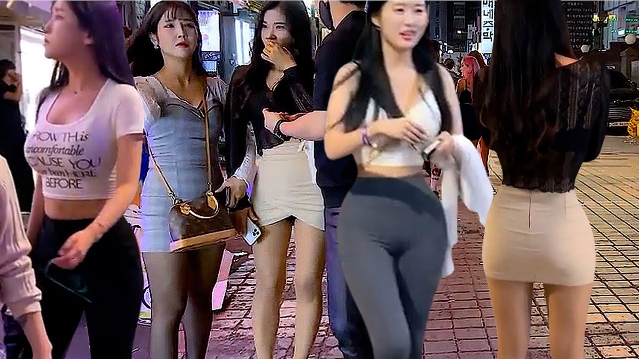 [4K 새벽 1시에 강남역 거리 😎😎😎] 늦은 밤이 되면 강남 클럽 거리는 멋진 그녀들이 많아져서 그냥 걸어도 즐겁네요 😅😅😅 # 강남 # 서울 # 한국