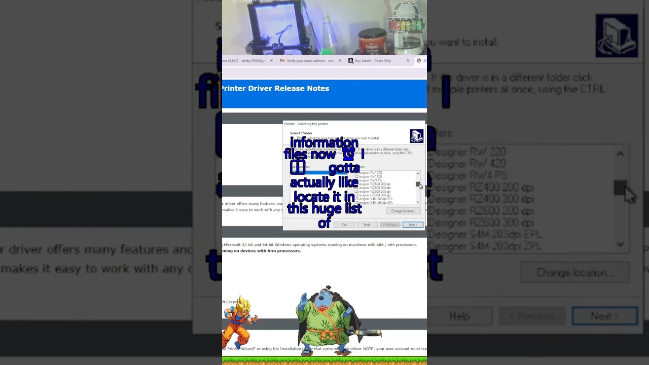 Installing a TLP Thermal Label Printer with DocLocHax!