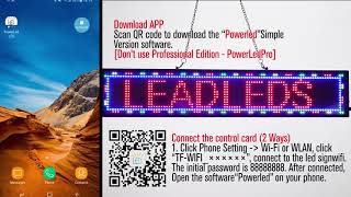 How to program the leadleds wifi led sign? screenshot 1