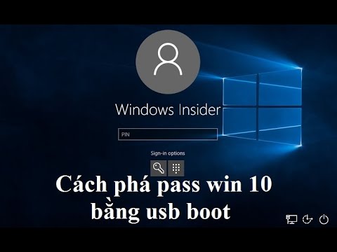 hướng dẫn cách xóa pass trên win 10 bằng usb boot DLC