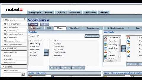 Voorkeuren in Exact Synergy Enterprise.wmv
