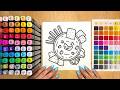 🎬 Satisfying Art Video 🥣 Cute Snack Bowl Art: Relaxing Marker Coloring with Music ✨