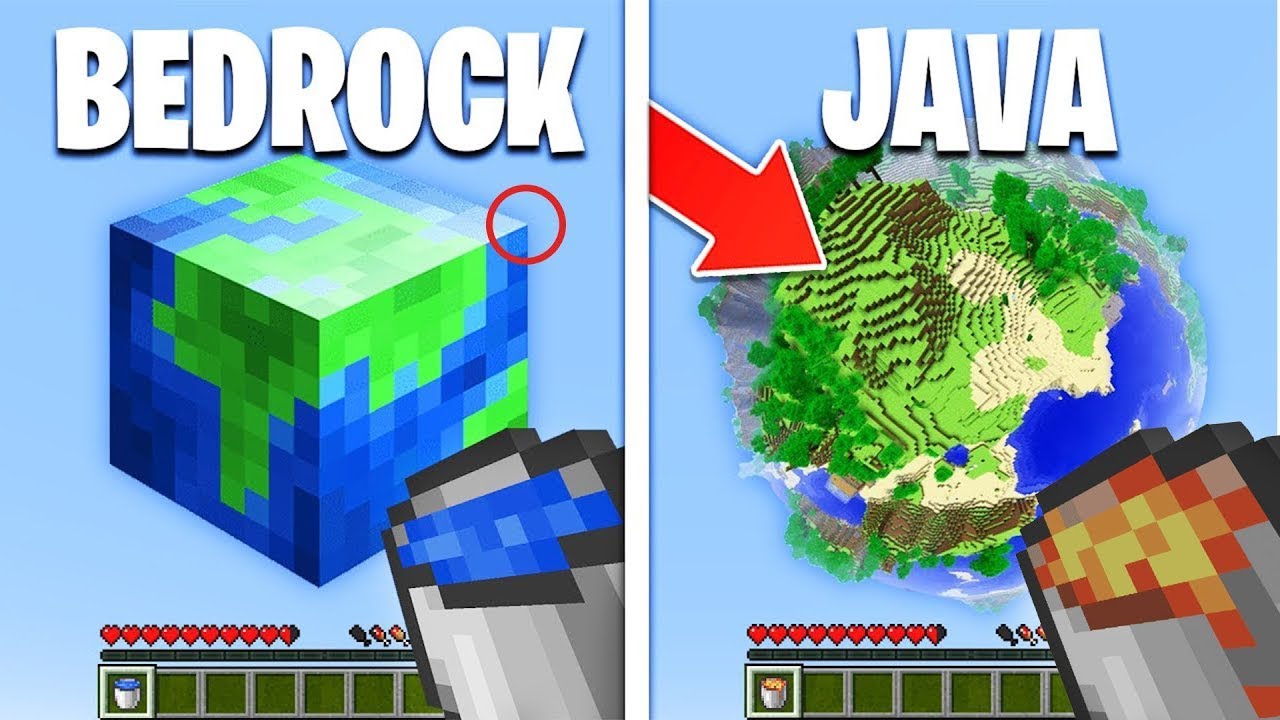 Minecraft JAVA VS BEDROCK - YouTube