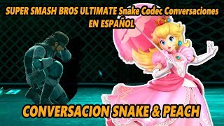 Super Smash Bros Ultimate En Español: Snake Codec Conversaciones: Peach