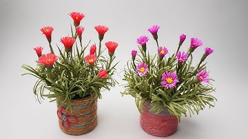 Cách Làm Lọ Hoa Thạch Thảo Từ Giấy Nhún Cực Đẹp | ColorHand Diy