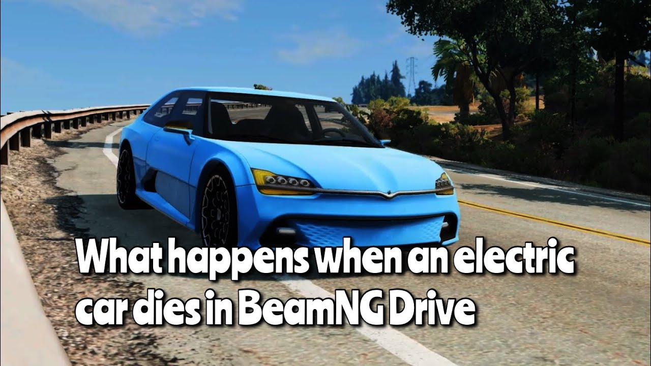 What happens when an electric car dies in BeamNG Drive YouTube