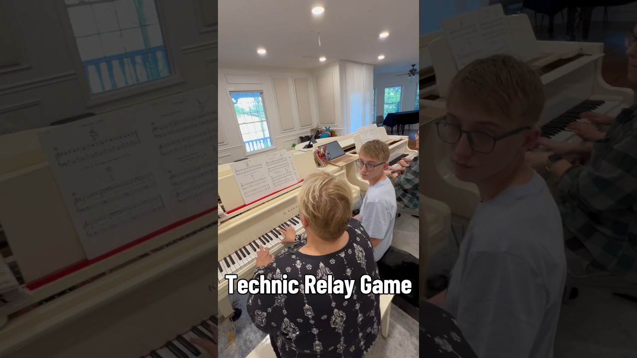 Taking turn- listening, and team work. #morgantownwv #PianoPedagogy #GroupPiano #MusicTeaching