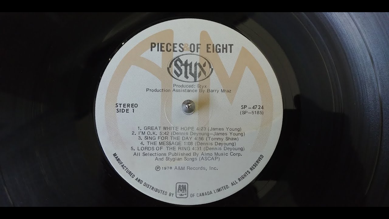 Styx. Pieces Of Eight.(full album) side1#album #styx