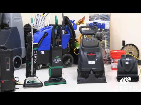 CERTO Janitorial Equipment Overview