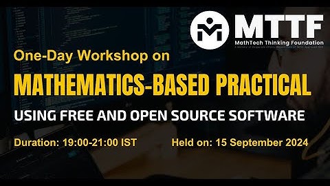 Mathematics-Based Practical Using Free and Open Source Software | Open Source Software | Python | R