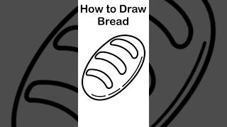 How to Draw a Loaf of Bread #drawing #art #howtodraw