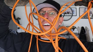 How to roll up a tangle free extension cord.
