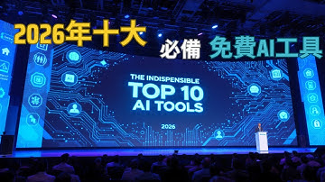 【AI入門教學】EP2 - 2026年十大必備免費 AI 工具 | #HD影片生成 #AI創作工具 #AI工作效率 #AI免費資源