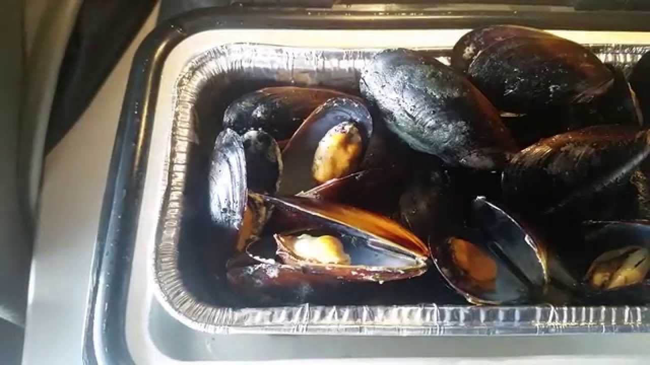 Mussels and Wild Rice in RoadPro 12 volt Portable Stove - YouTube