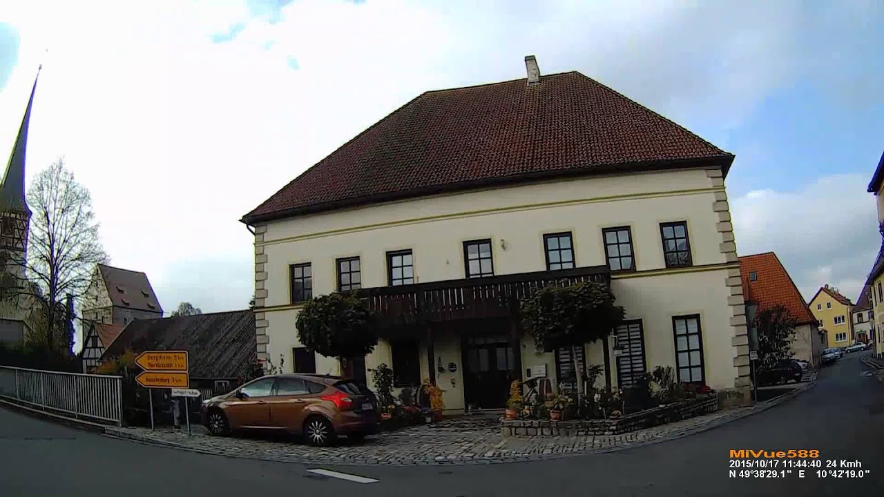 D: Markt Dachsbach. Landkreis Neustadt a.d.Aisch-Bad Windsheim. Ortsdurchfahrt. Oktober 2015