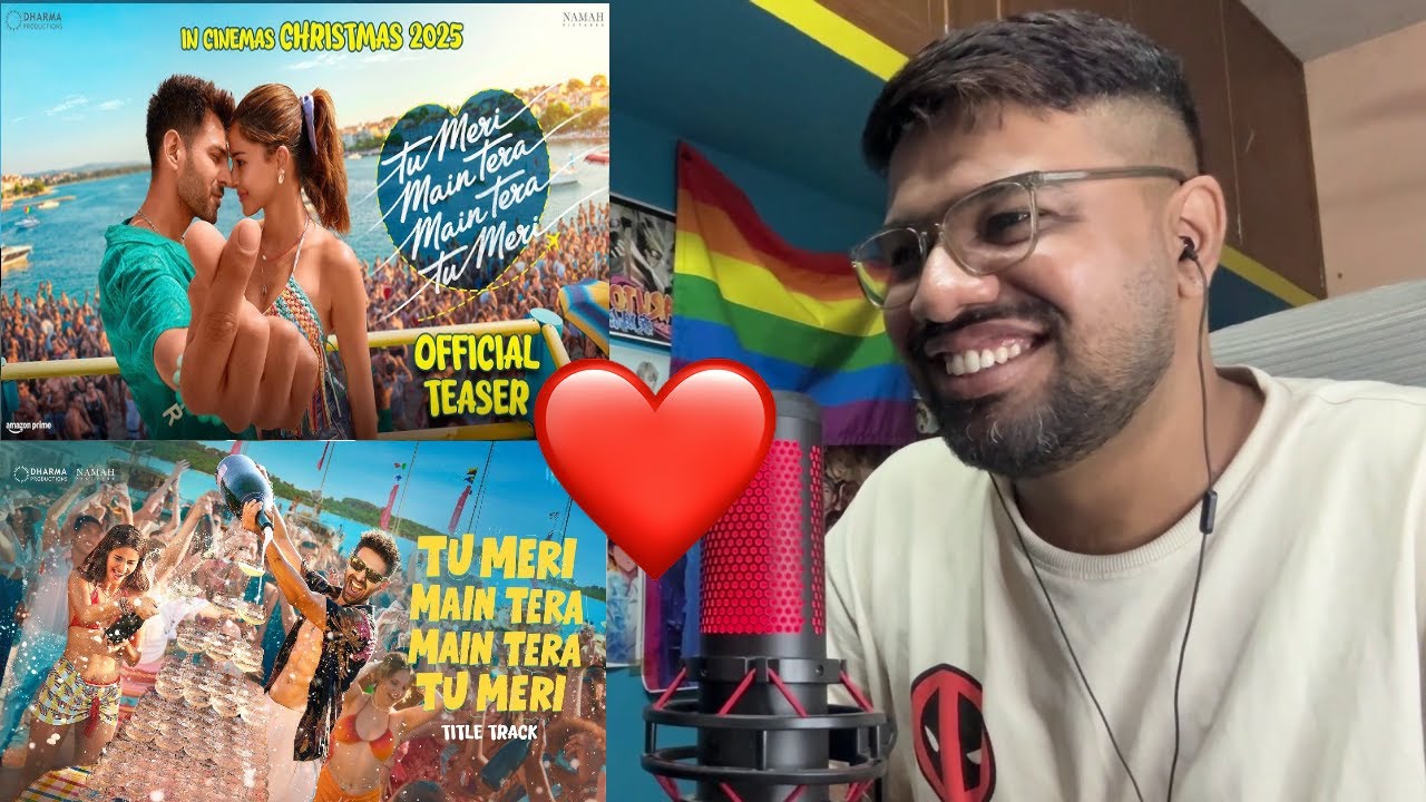 Tu Meri Main Tera Main Tera Tu Meri - OFFICIAL TEASER & Title Track Reaction|Kartik, Ananya|Sameer V
