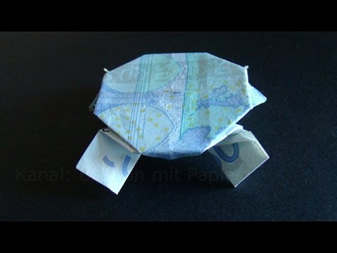 Geldschein Falten Schildkröte Geld Falten Zum Geldgeschenke Zu Basteln Origami