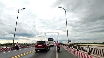 Bến Tre, Lái Xe Từ Cầu Rạch Miễu 1 Đến Cầu Rạch Miễu 2 Trên Cồn Thới Sơn #192