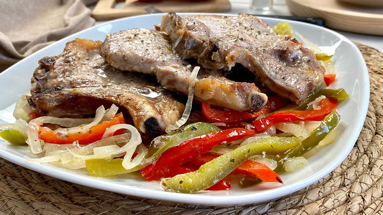 Chuletas de Cerdo al Horno con Guarnición incluida!! YouTube