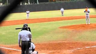 20110223九九大專盃 北體高苑32陳禹勳vs黃乙峰安打