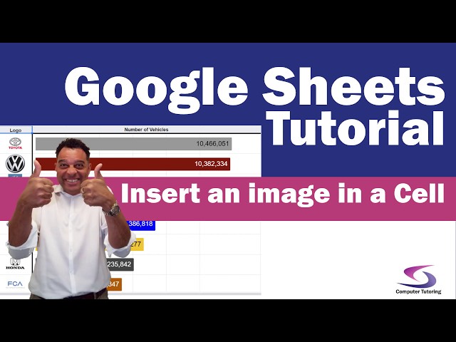 Google Sheets Tutorial: Insert Image in a Cell - How to add picture within a spreadsheet cell