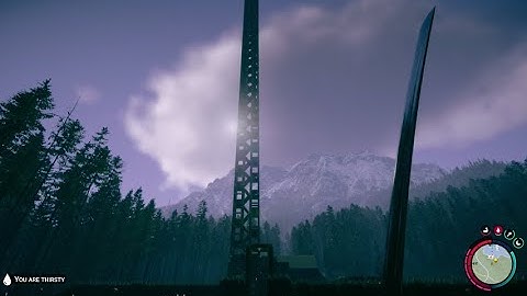 Sons Of The Forest My Lake Build So Far (very tall tower)