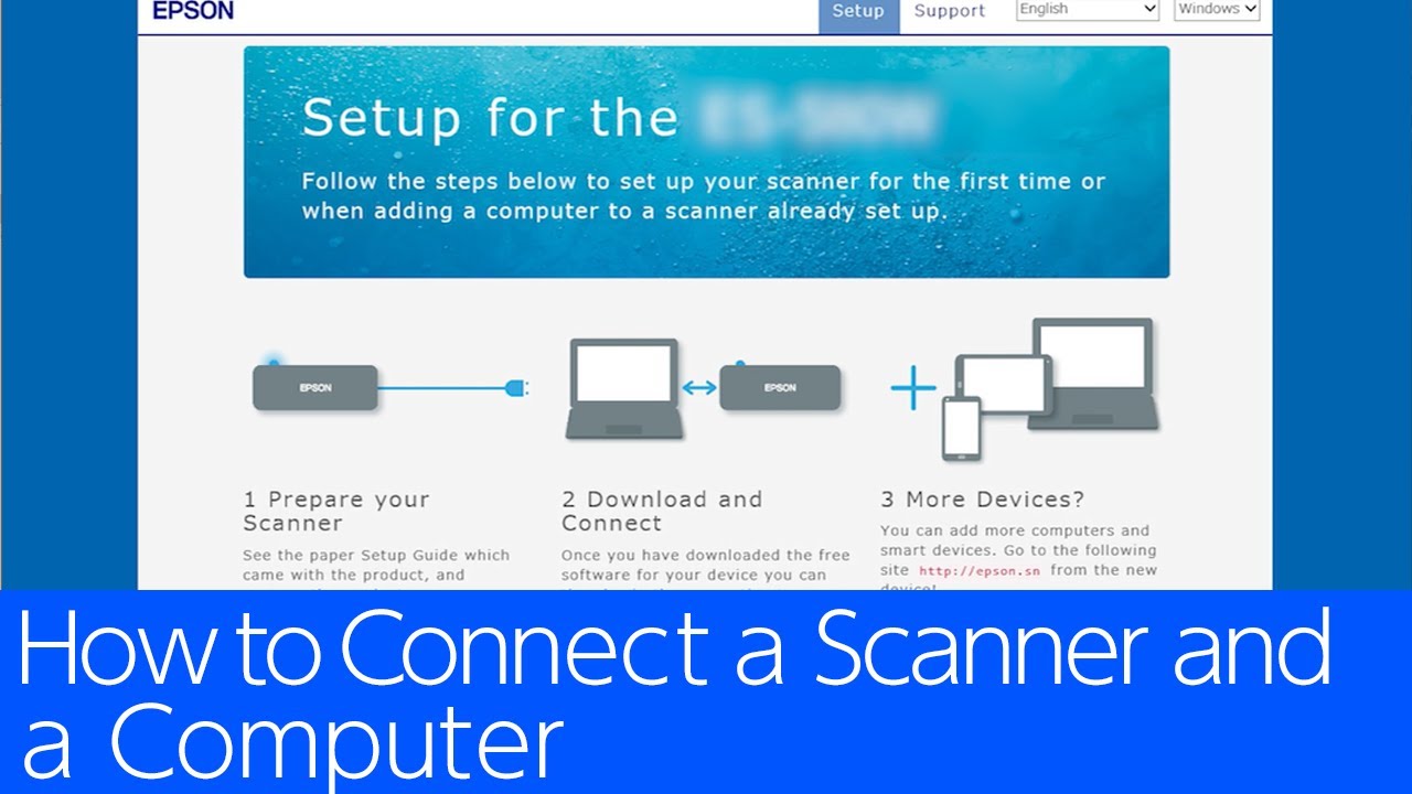 How to Connect a Scanner and a Computer - YouTube