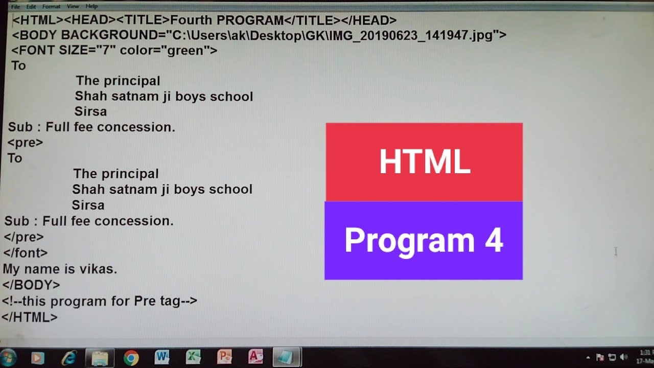 Computer Applications || Class 10th Lesson 3rd || HTML - YouTube