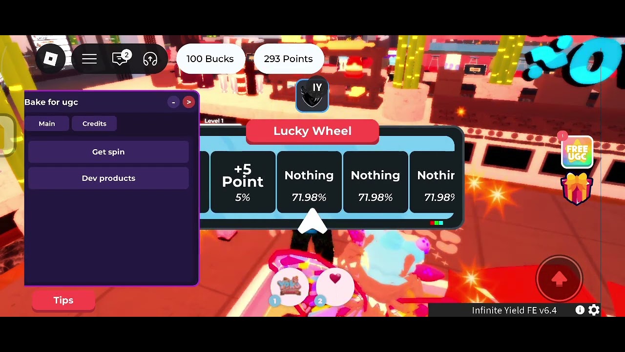 Bake for ugc script [limited ugc] [infinite spin & Dev products] 