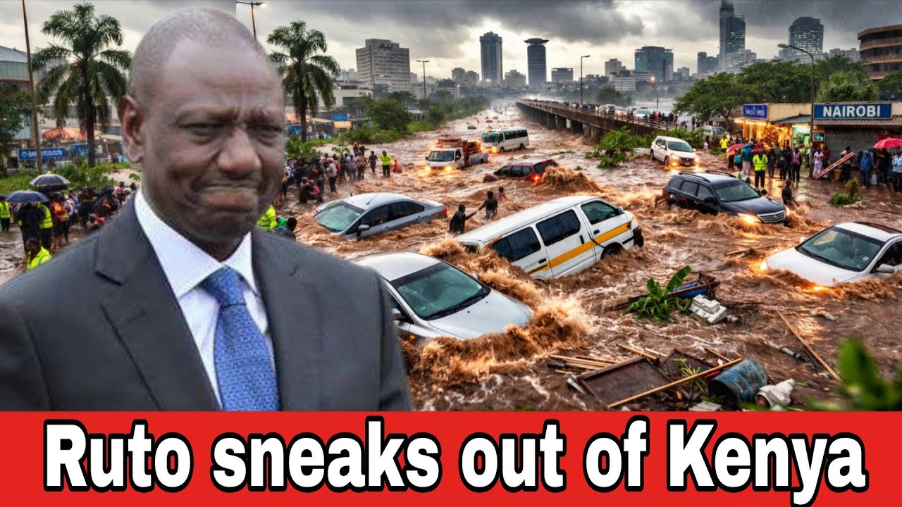 30 confirmed d£ad from Nairobi floods as Ruto runs away from Kenya amid Ruto-Sakaja Wantam chants 