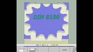 205 Heidenhain Macro. DIN 8196 Sprocket. CNC Practicum.