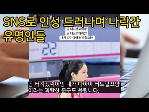 <strong>sns로</strong> 인성 드러나며 완전 이미지 나락갔던 유명인들