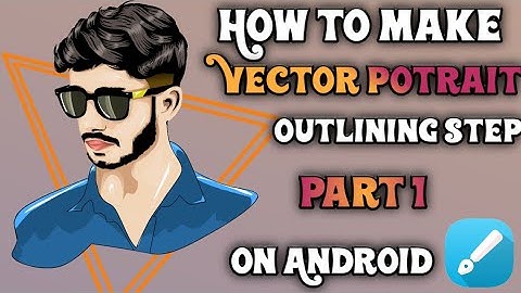 How to make Vector Potrait | Outlining Step | Infinite design | By Alee GFX | aleegfx