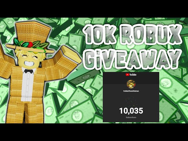 HOW TO GET 10000 ROBUX FREE, HUGE ROBUX GIVEAWAY, 40K SUB HYPE