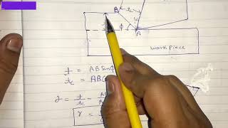 chip thickness ratio and shear angle determination