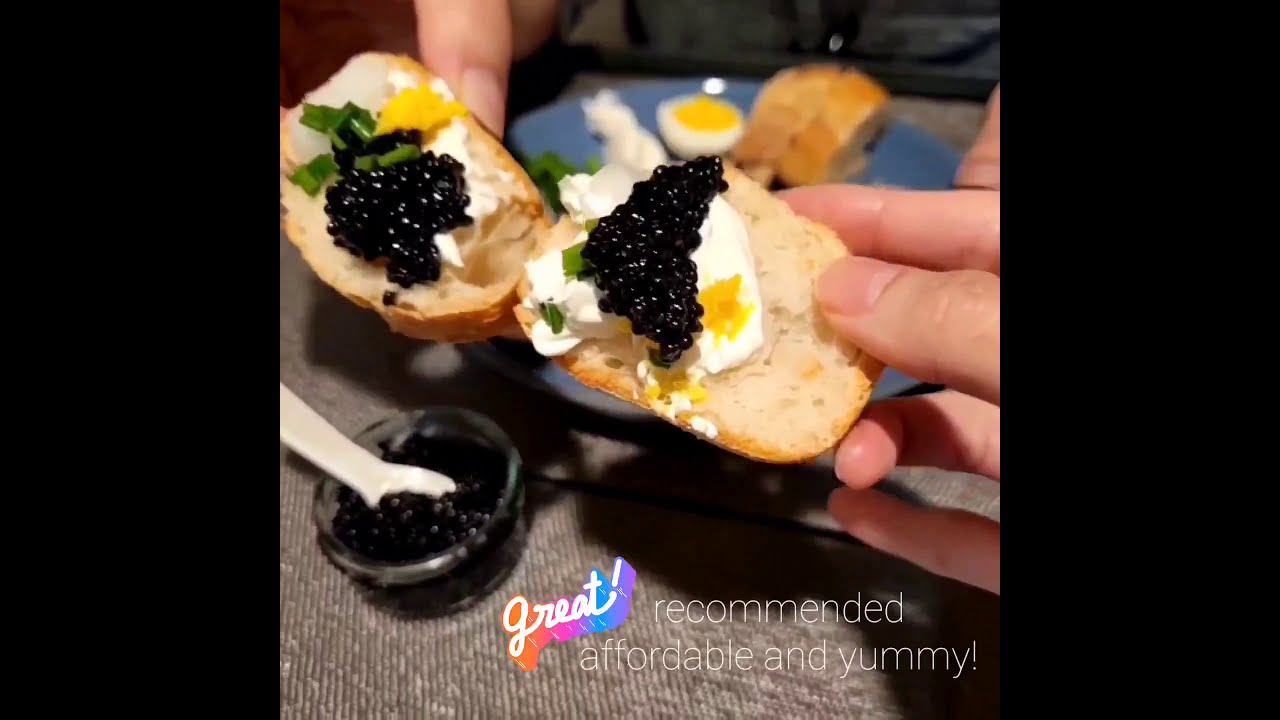 Trying Costco Caviar YouTube