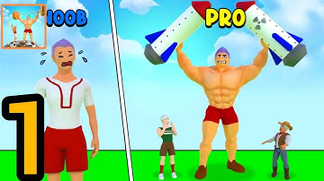 GYM Idle Clicker : Fitness Hero Gameplay Walkthrough Part 1 | Best Mobile Clicker Game | Android,ios