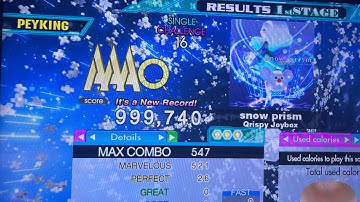 (DDR A20+) 16 PFC#76 snow prism (CSP-16) 999,740!!!