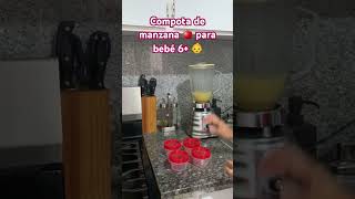 COMPOTA DE MANZANA PARA BEBÉ 6+ #compotamanzana #papillamanzana #recetabebe