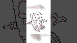 SpongeBob digital art Timelapse tutorial #spongebob  #speedart #timelapse #ink #doodleart