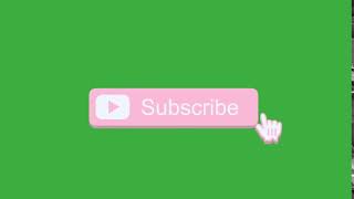 Subscribe Button Pink w  notification bell Green Screen