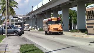 Miami Dade District schools and private operators bus action around the city 2022 edition.