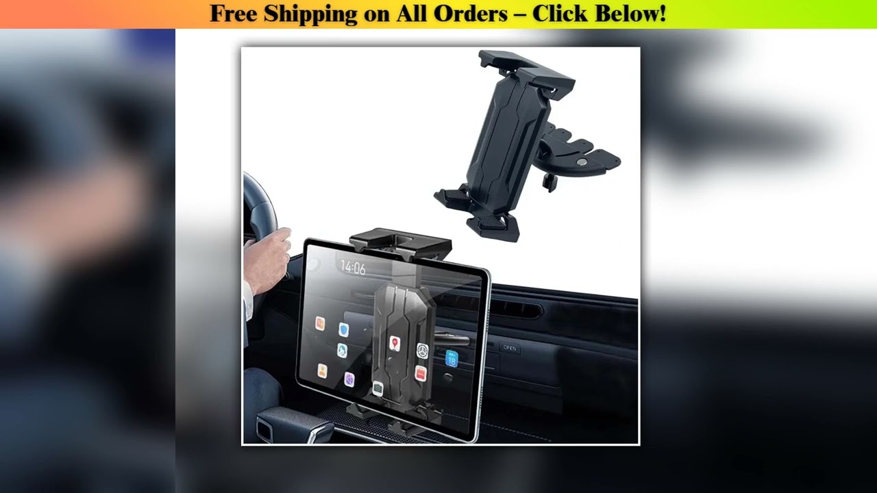 Universal Car CD-Slot Tablet Holder Mobile Phone Bracket Stand - Vehicle Mount Support for Tablets