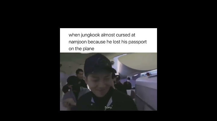 Jungkook almost cursed at Namjoon because he lost his passport on the plane #shorts
